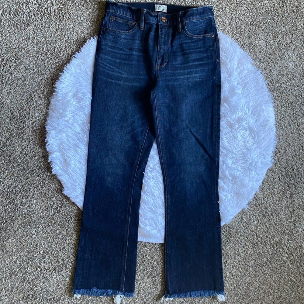 J. Crew Billi Demi Boot Crop Jeans Womens Size 28T